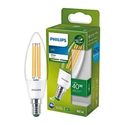 ULTRA EFFICIENT LED PÆRE KERTE E14 2W>Philips Hot