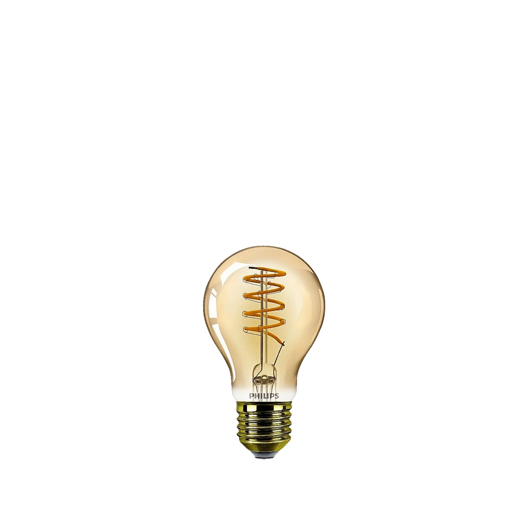 VINTAGE DÆMPBAR GULD DEKOPÆRE STANDARD E27 4W>Philips New