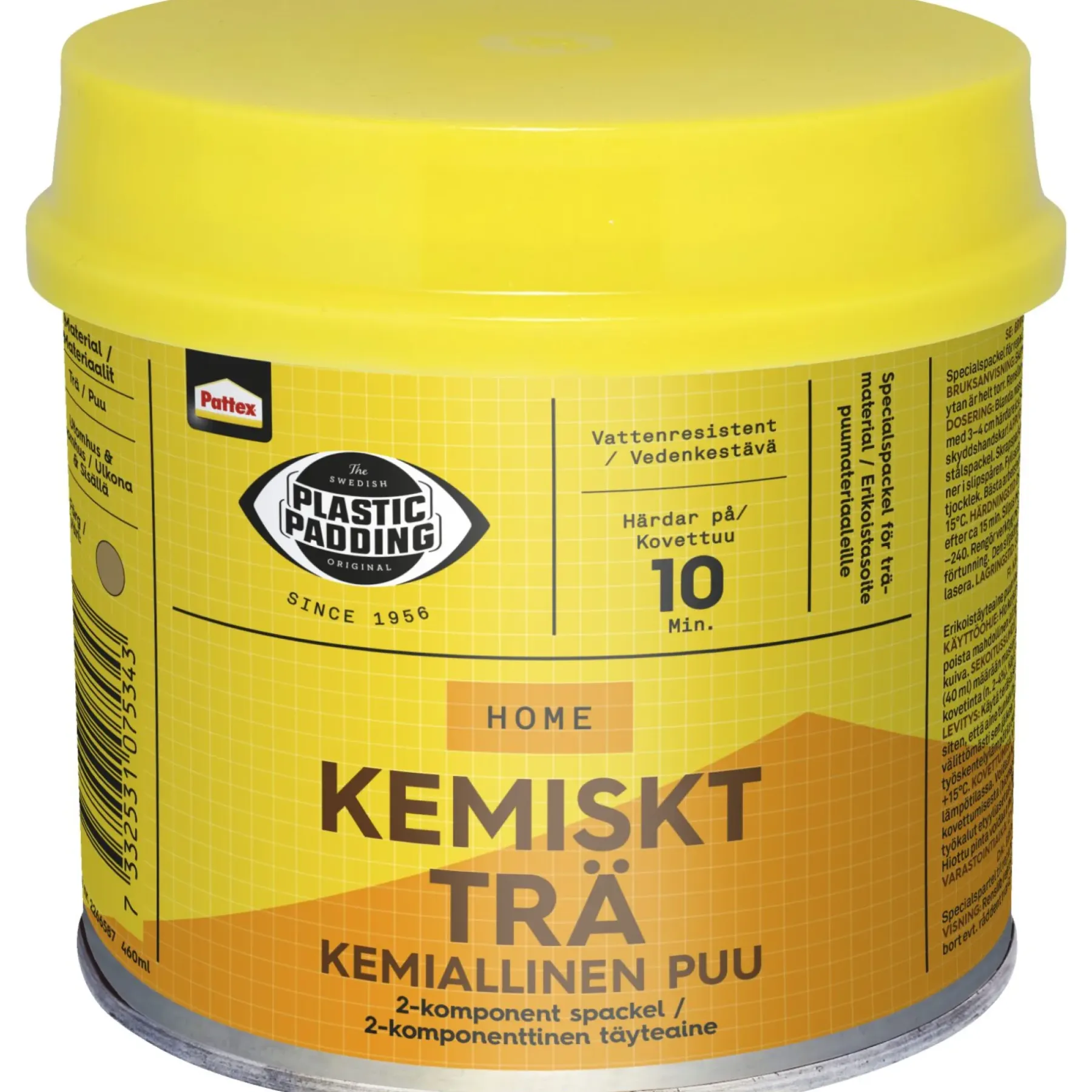KEMISK TRÆ 460 ML LYS BRUN>Plastic padding New