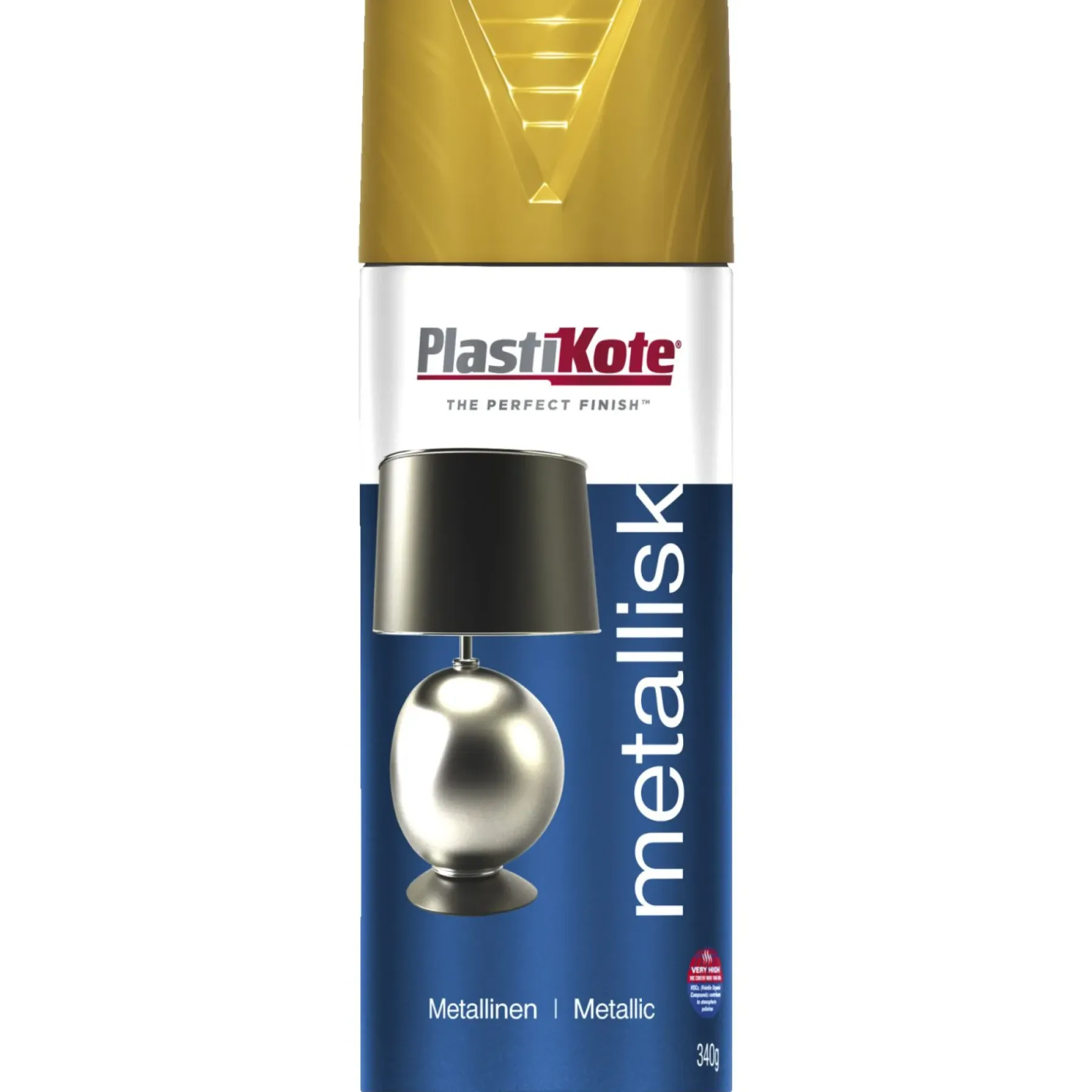 METALLIC 452 SPRAYMALING 400 ML GULD>Plasti kote New