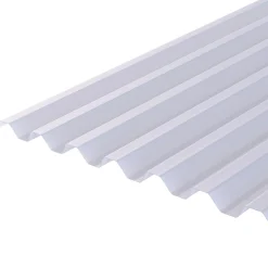 Tagplader Plast ^ Plastmo JUMBOLITE TRAPEZPLADE 420 CM 106 CM OPAL HVID
