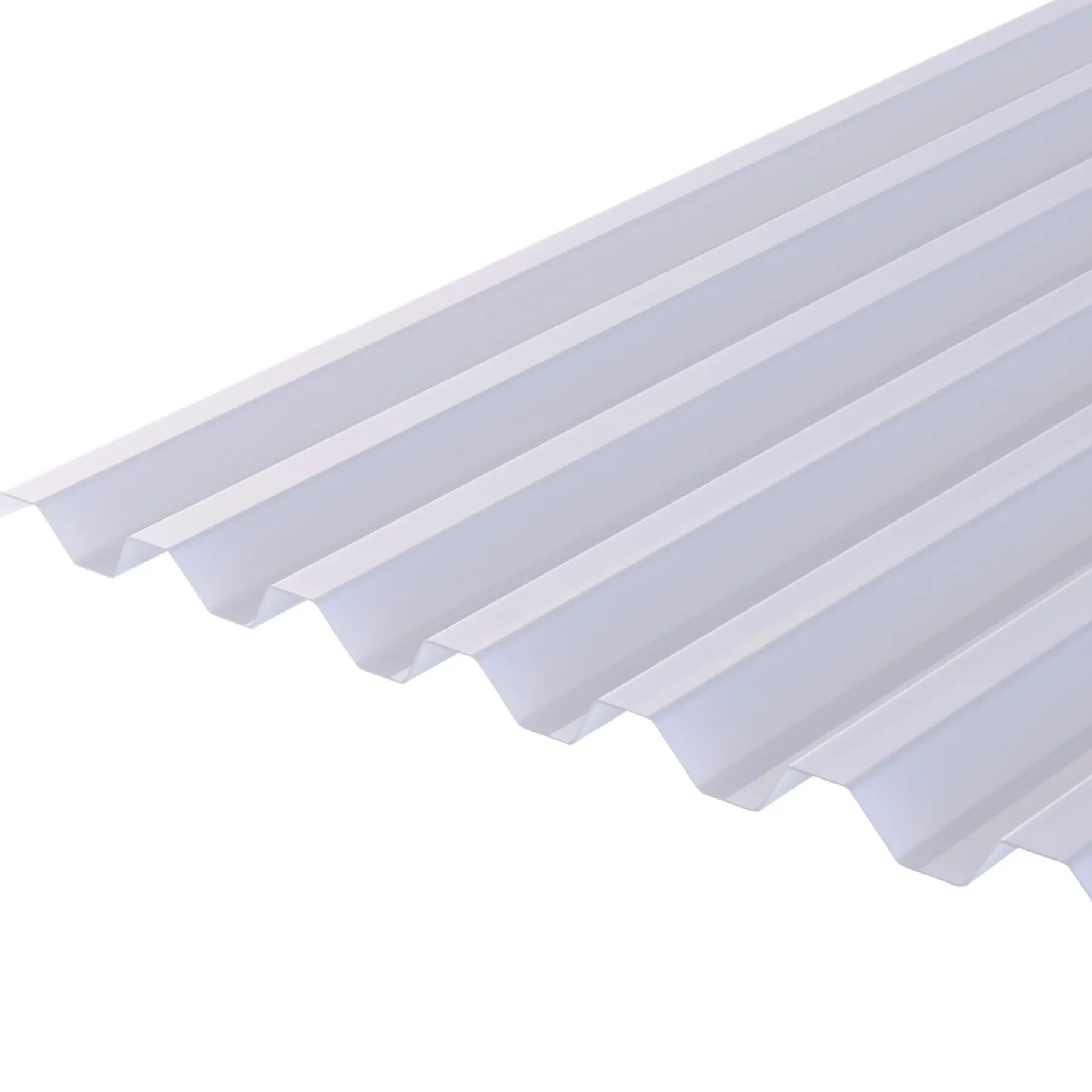 Tagplader Plast ^ Plastmo JUMBOLITE TRAPEZPLADE 420 CM 106 CM OPAL HVID
