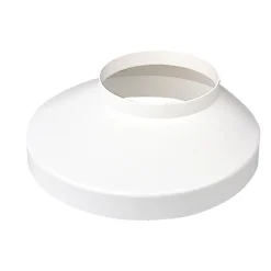 PLAST 75/130 MM BRØNDKRAVE HVID>Plastmo