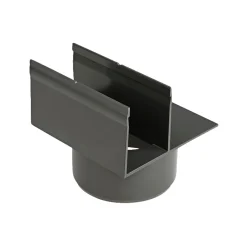 Kloak & Brøndgods ^ Plastmo SLIMLINE LODRET UDLØB 13X13X13 CM.