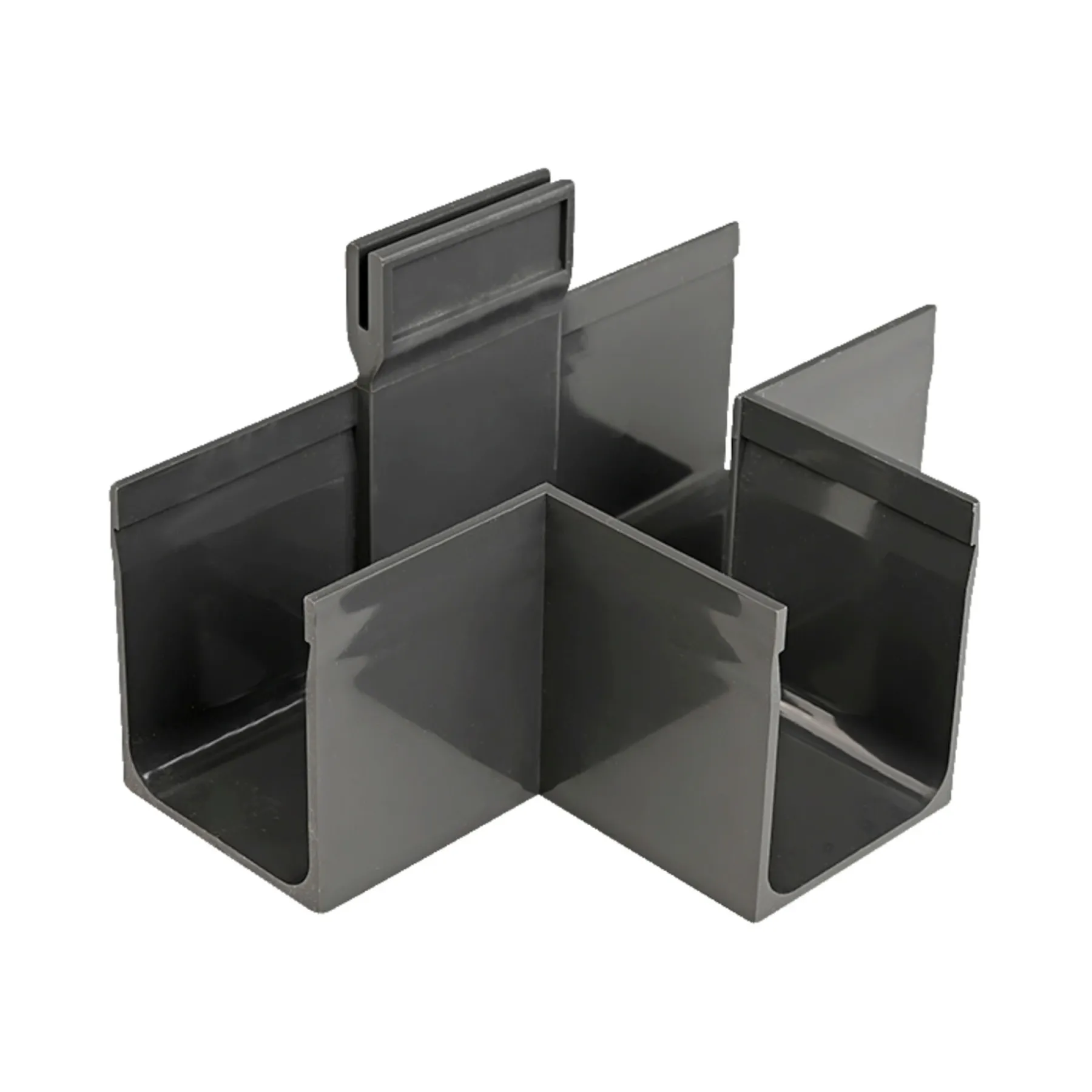 Kloak & Brøndgods ^ Plastmo SLIMLINE T SAMLESTYKKE 12X10X18 CM.
