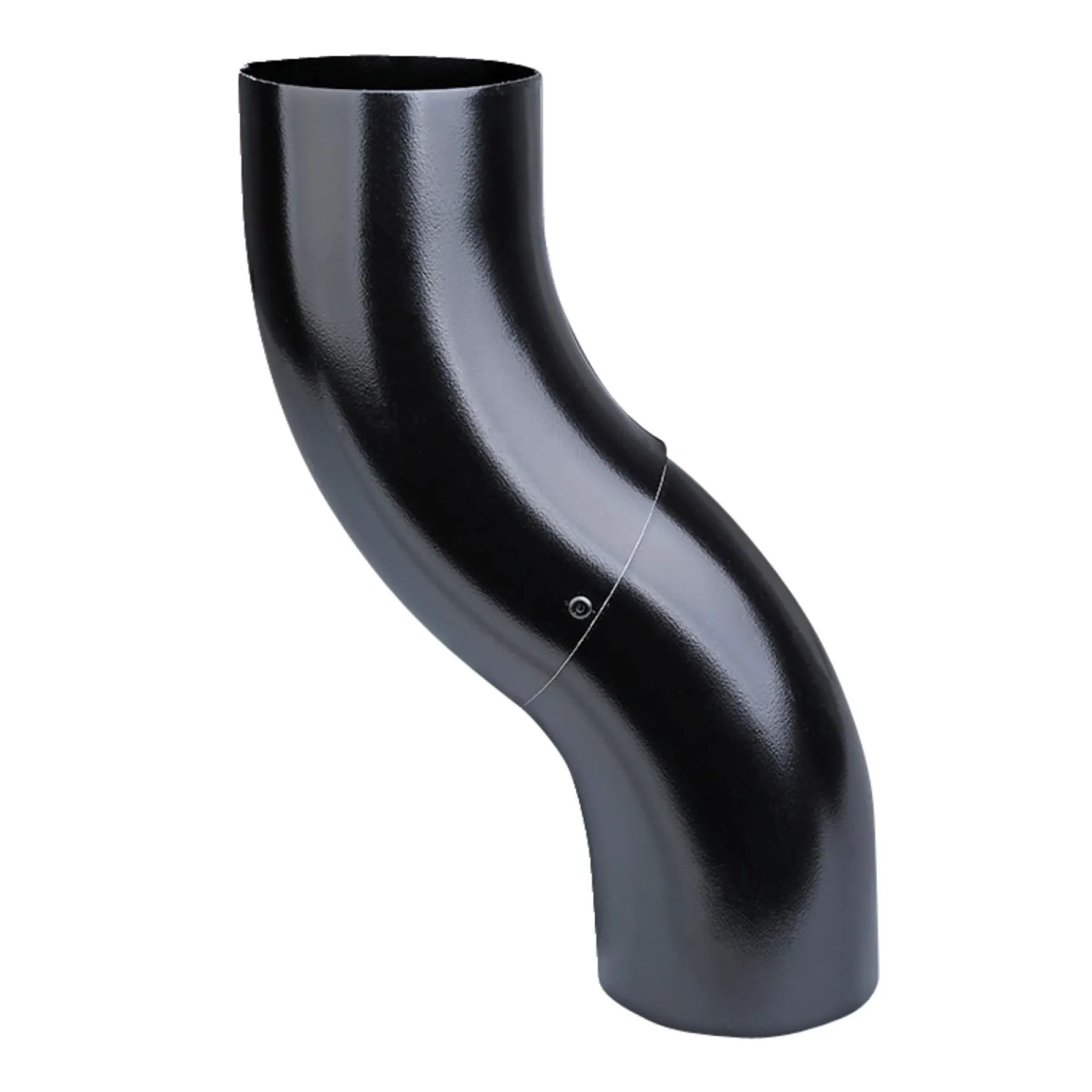 Tagrender ^ Plastmo SORT STÅL SORT 75 MM NEDFØRSEL