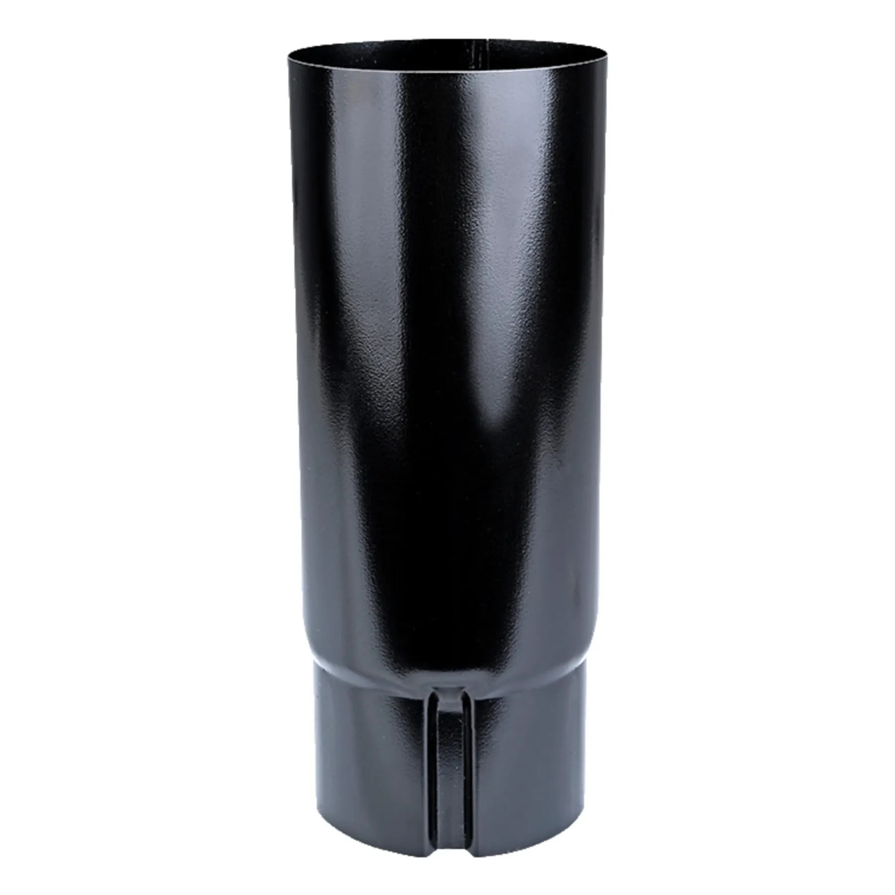 Tagrender ^ Plastmo SORT STÅL SORT 75 MM SOKKELKNÆ