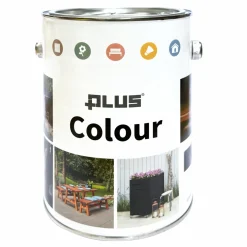 Dækkende ^ Plus COLOUR TRÆBESKYTTELSE DÆKKENDE 2 1/2 SORT