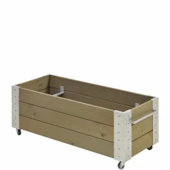 Højbede & Plantekasser ^ Plus CUBIC BLOMSTERKASSE GRÅBRUN 45 X 50 X 120 CM