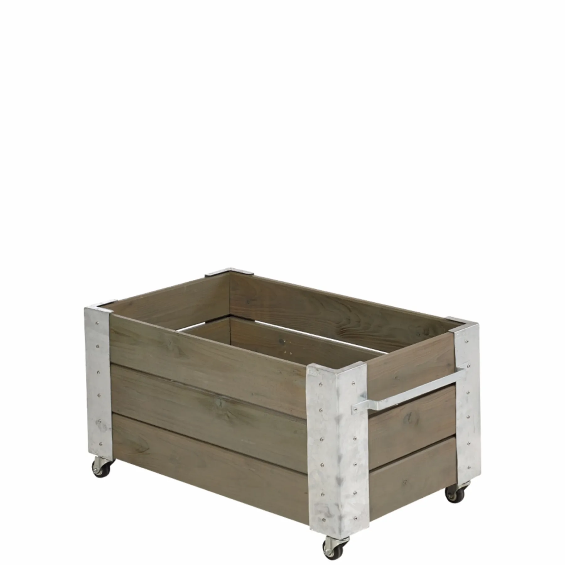 Højbede & Plantekasser ^ Plus CUBIC BLOMSTERKASSE GRÅBRUN 45 X 87 X 50 CM