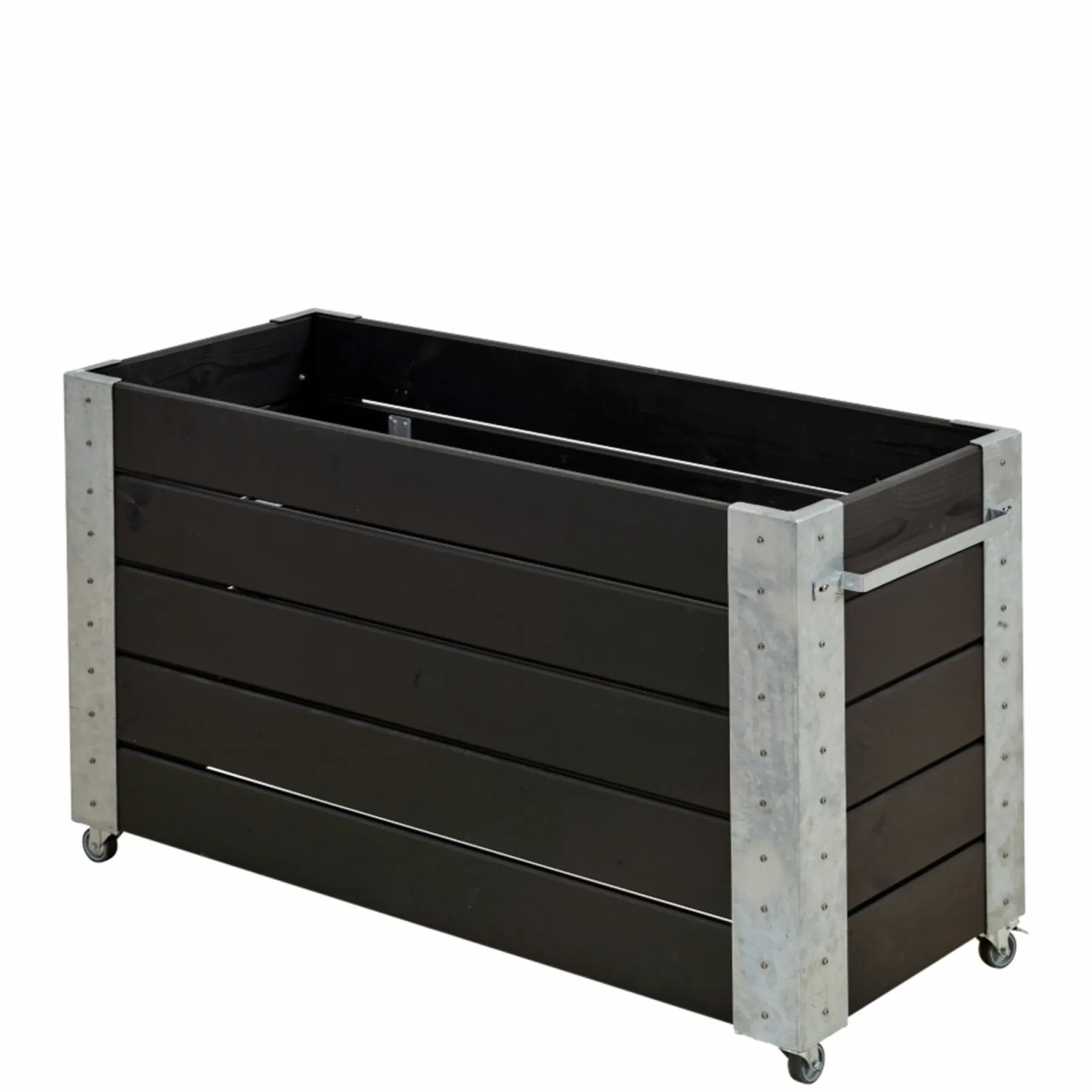 Højbede & Plantekasser ^ Plus CUBIC BLOMSTERKASSE SORT 50 X 70 X 120 CM