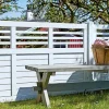 Træhegn ^ Plus DECORA HEGN FUNGICIDBEHANDLET & GRUNDMALET 2 GANGE HVID 180 X 95 CM