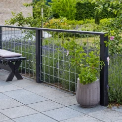 Tilbehør Hegn ^ Plus ESPALIER STÅL GALVANISERET LOOK 80 X 140 CM