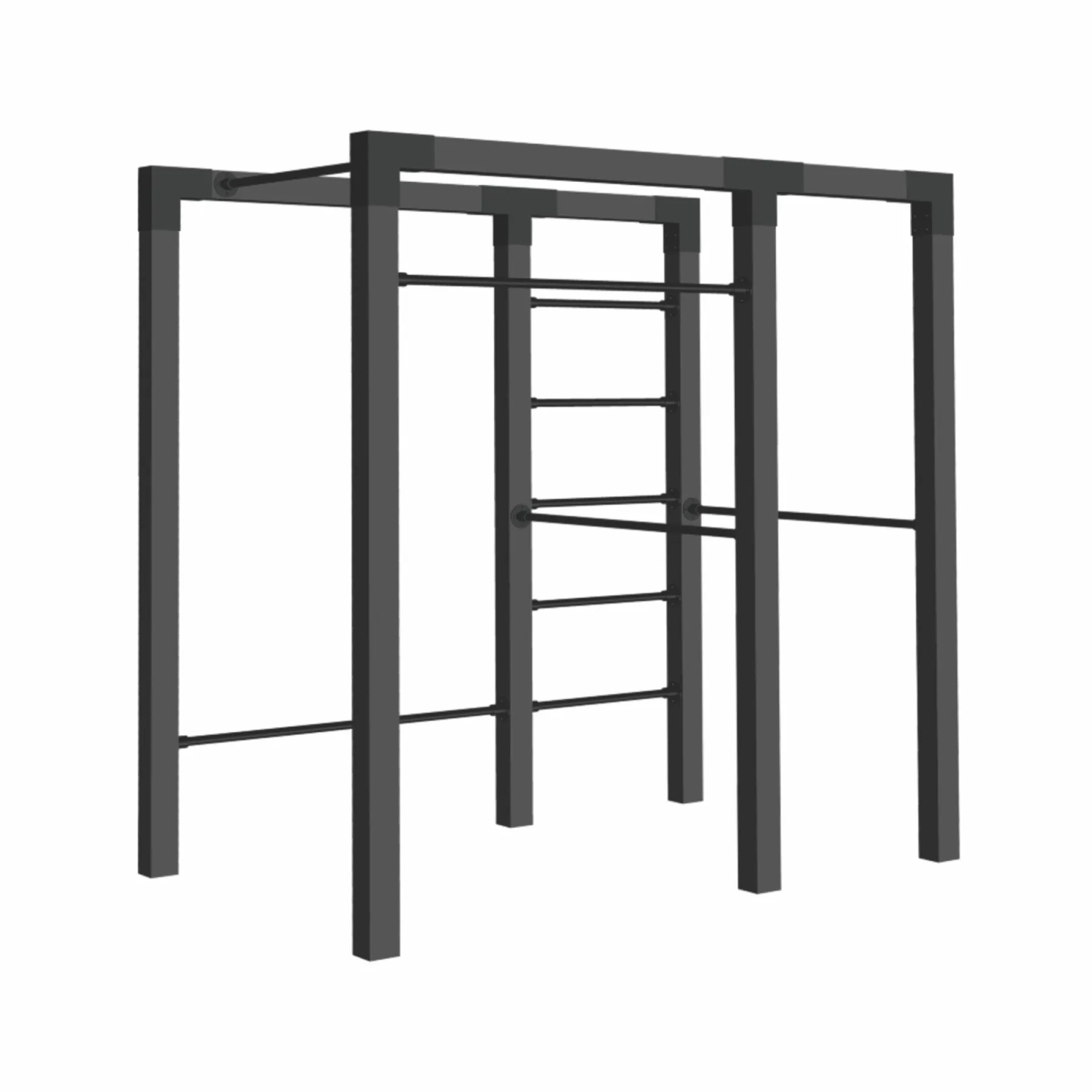 Udendørs Træning ^ Plus FITNESSSTATIV 220 X 138 X 210 CM SORT