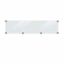 Træhegn ^ Plus GLAS T/KLINK-/PLANKEHEGN TRYKIMP. GRUNDMALET KLAR 174 X 44.60 CM