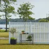 Træhegn ^ Plus NAGANO HEGN FUNGICIDBEHANDLET & GRUNDMALET 2 GANGE HVID 180 X 180 CM