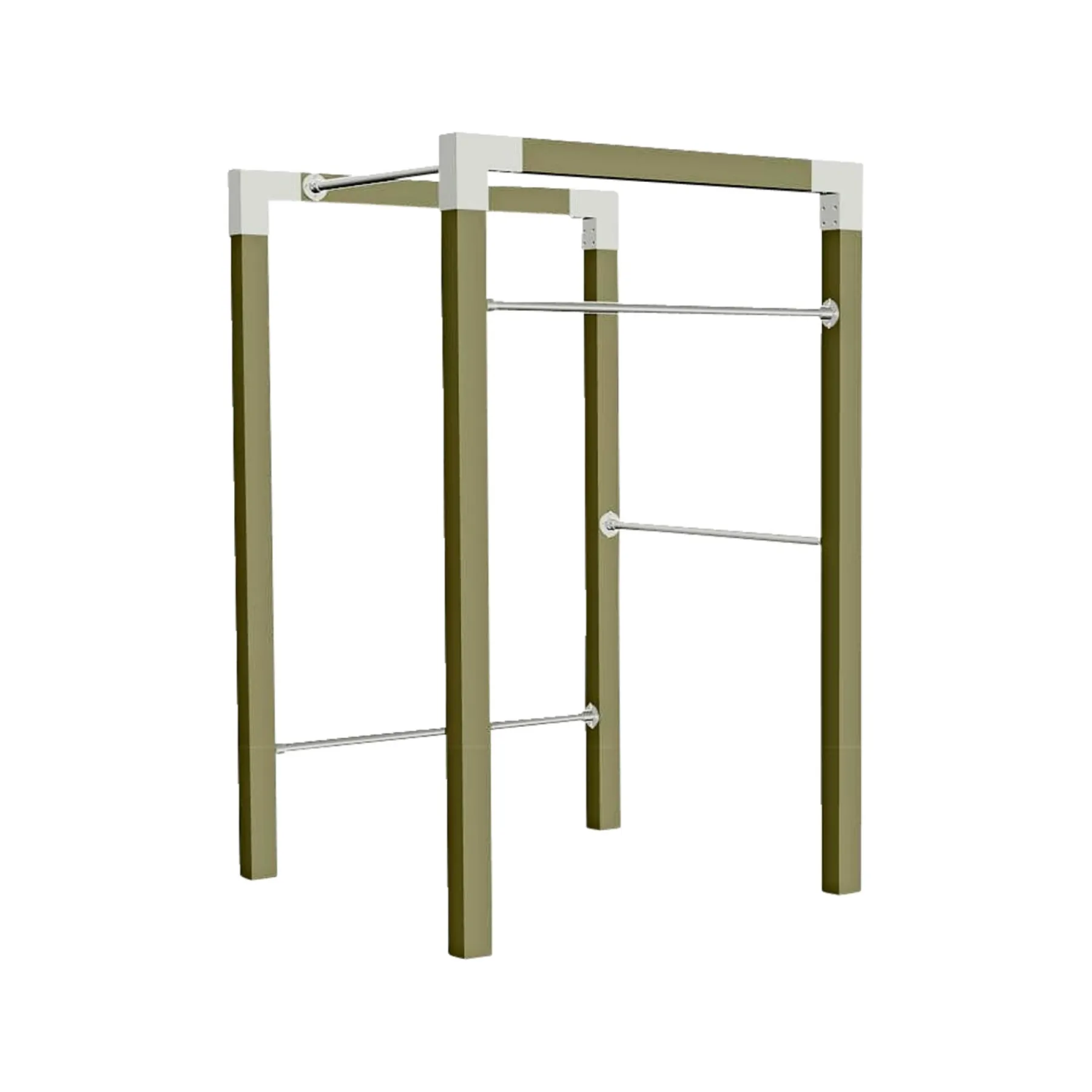 Udendørs Træning ^ Plus OUTDOOR FITNESSSTATIV 220 X 138 X 138 CM NATUR