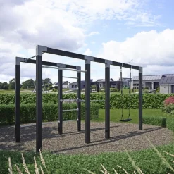 Udendørs Træning ^ Plus OUTDOOR FITNESSSTATIV 220 X 138 X 380 CM SORT