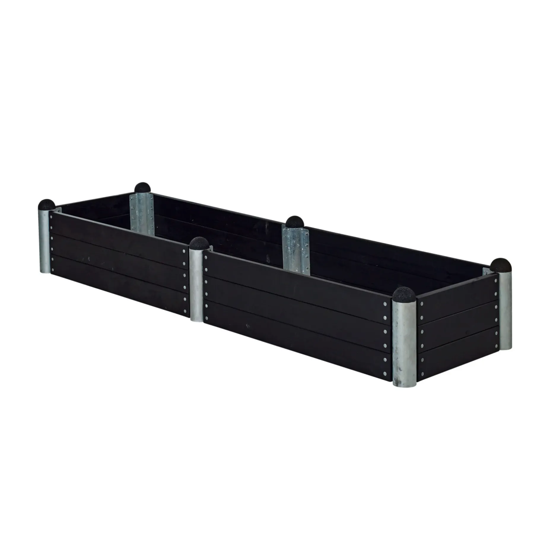 Højbede & Plantekasser ^ Plus PIPE 10A HØJBED SORT 36 X 80 X 280 CM