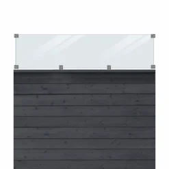 Træhegn ^ Plus PROFILHEGN TRYKIMPRÆGNERET OG GRUNDMALET SORT 174 X 163 CM