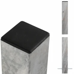 Stolper & Pæle ^ Plus STÅLSTOLPE VARMGALVANISERET STÅL 8 X 8 X 238 CM