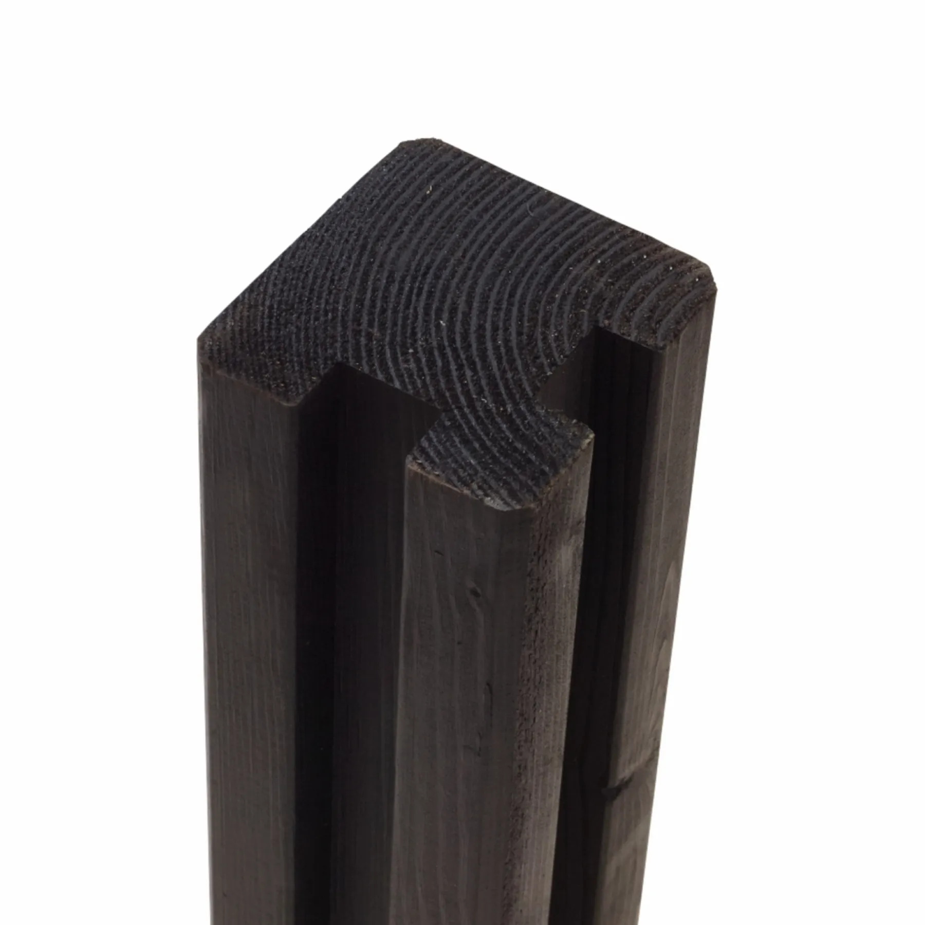 Træhegn ^ Plus STOLPE TRYKIMPRÆGNERET NTR KL. A OG GRUNDMALET SORT 9 X 9 CM
