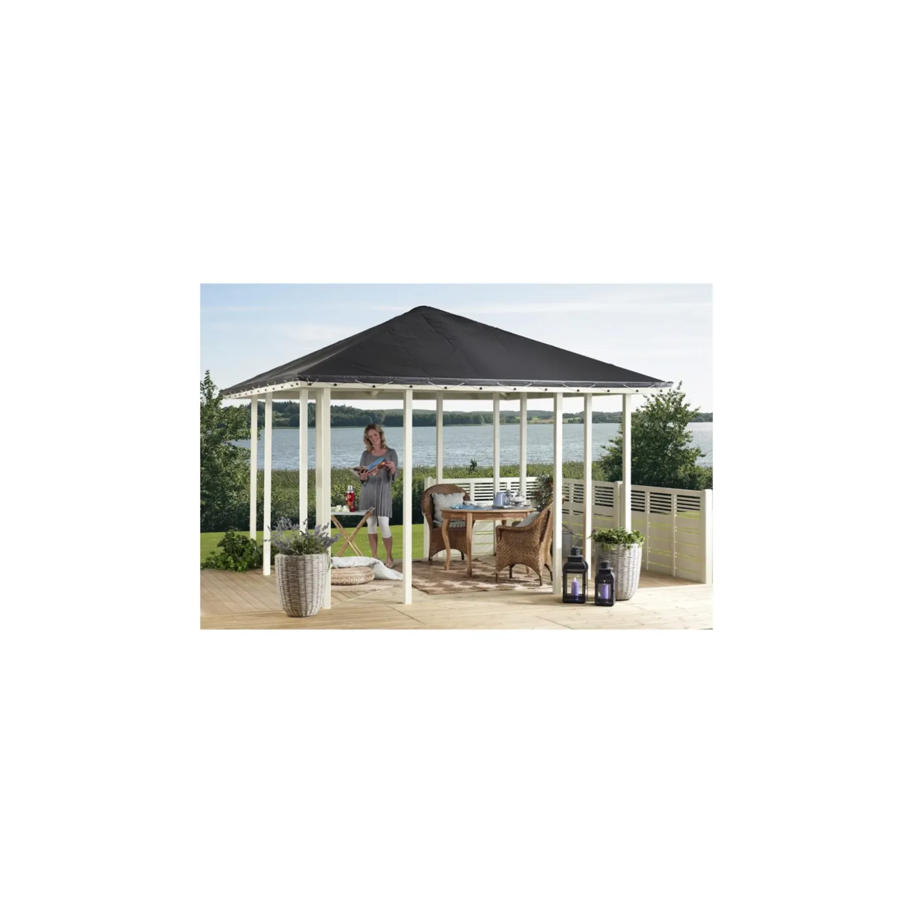 ÅBEN NATUR/SORT PAVILLON 9,85 M2>Plus Sale