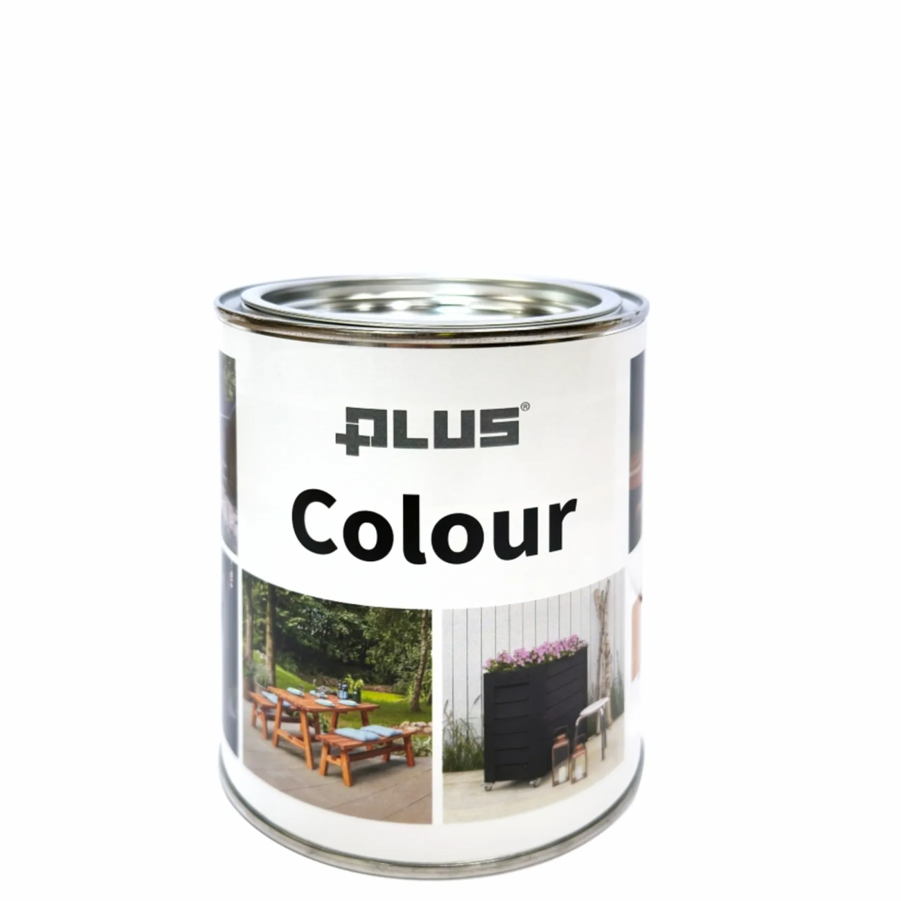 COLOUR LASUR FARVE TRÆBESKYTTELSE TRANSPARENT TEAK 0,75 L>Plus New