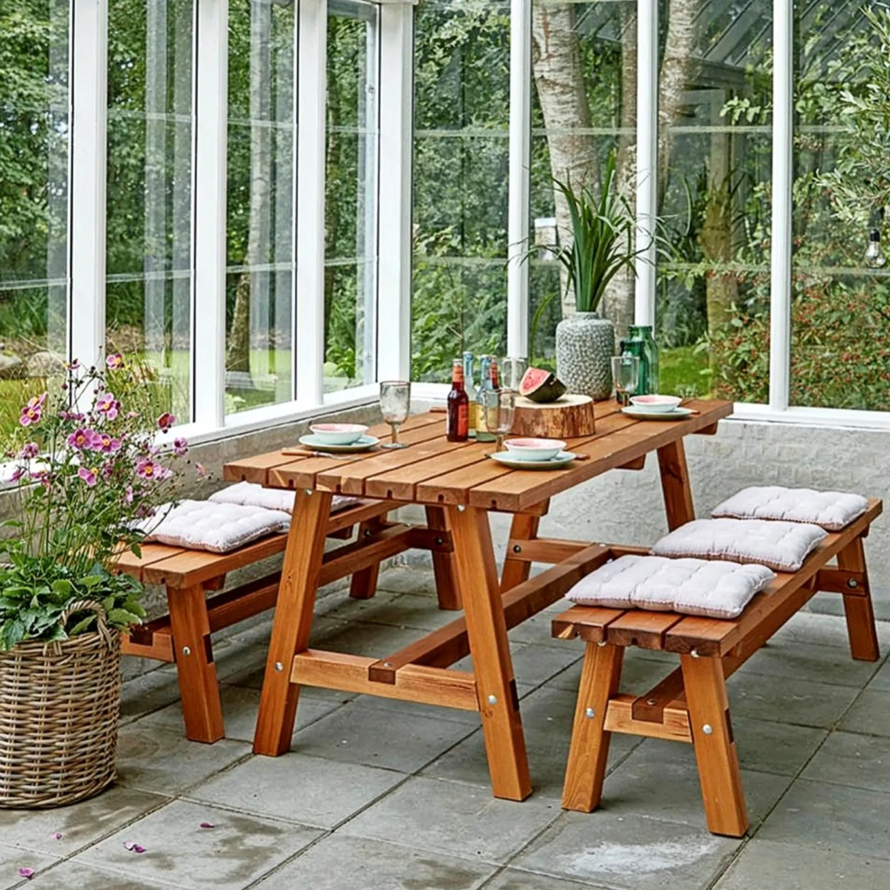 COUNTRY PLANKEBÆNK TEAK 177 CM>Plus Best