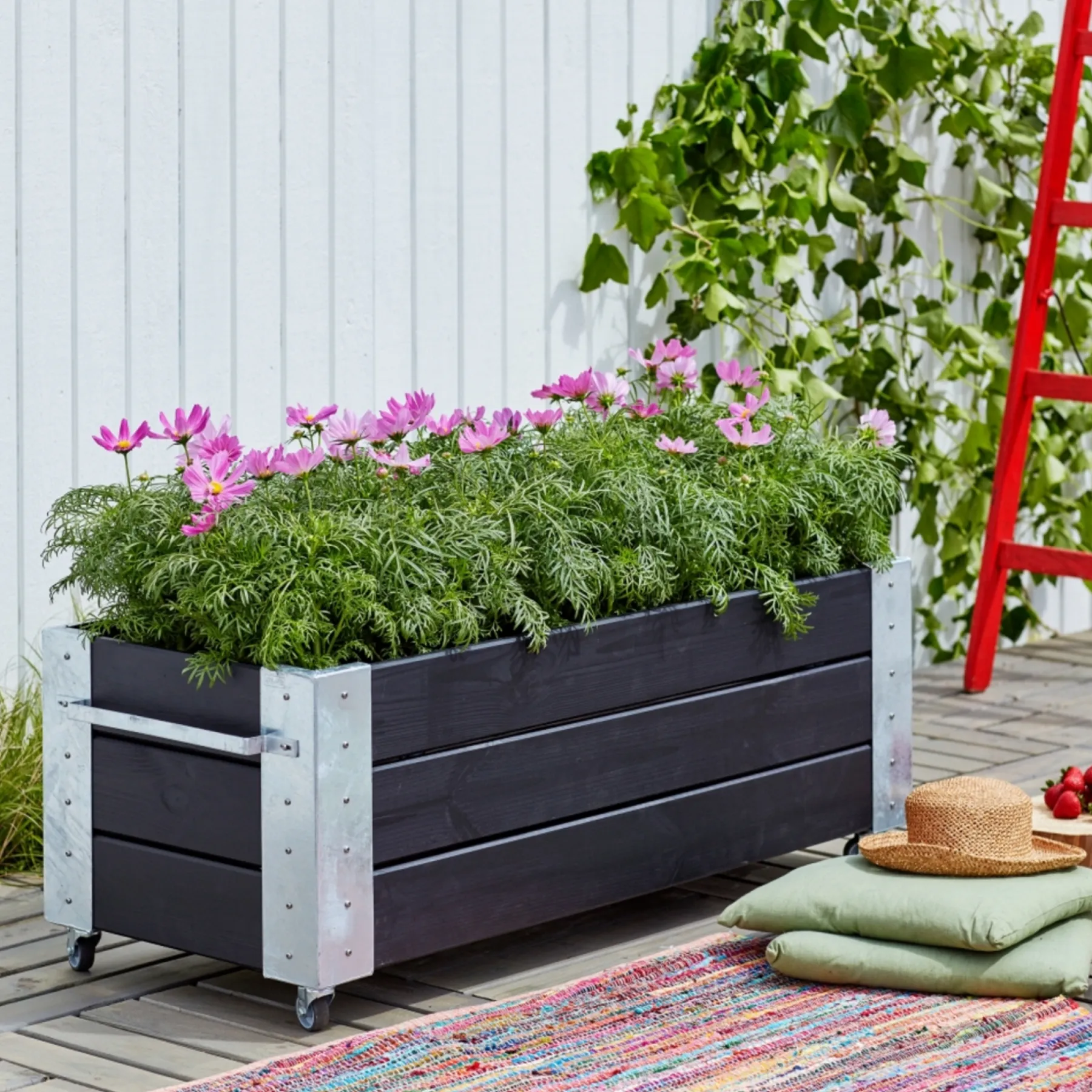 CUBIC BLOMSTERKASSE SORT 45 X 50 X 120 CM>Plus Outlet