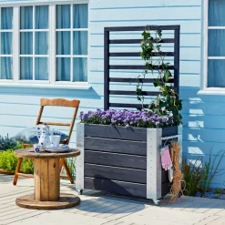 CUBIC BLOMSTERRUMDELER SORT 155 X 87 X 50 CM>Plus Outlet