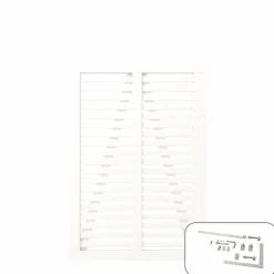 ENKELTLÅGE FUNGICIDBEHANDLET & GRUNDMALET 2 GANGE HVID 100 X 140 CM>Plus Discount