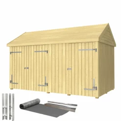 INKL. TAGPAP/ALULISTER/H-STOLPEFØDDER HAVEHUS 10 M²>Plus Outlet