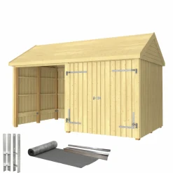 INKL. TAGPAP/ALULISTER/H-STOLPEFØDDER HAVEHUS 10 M²>Plus Sale