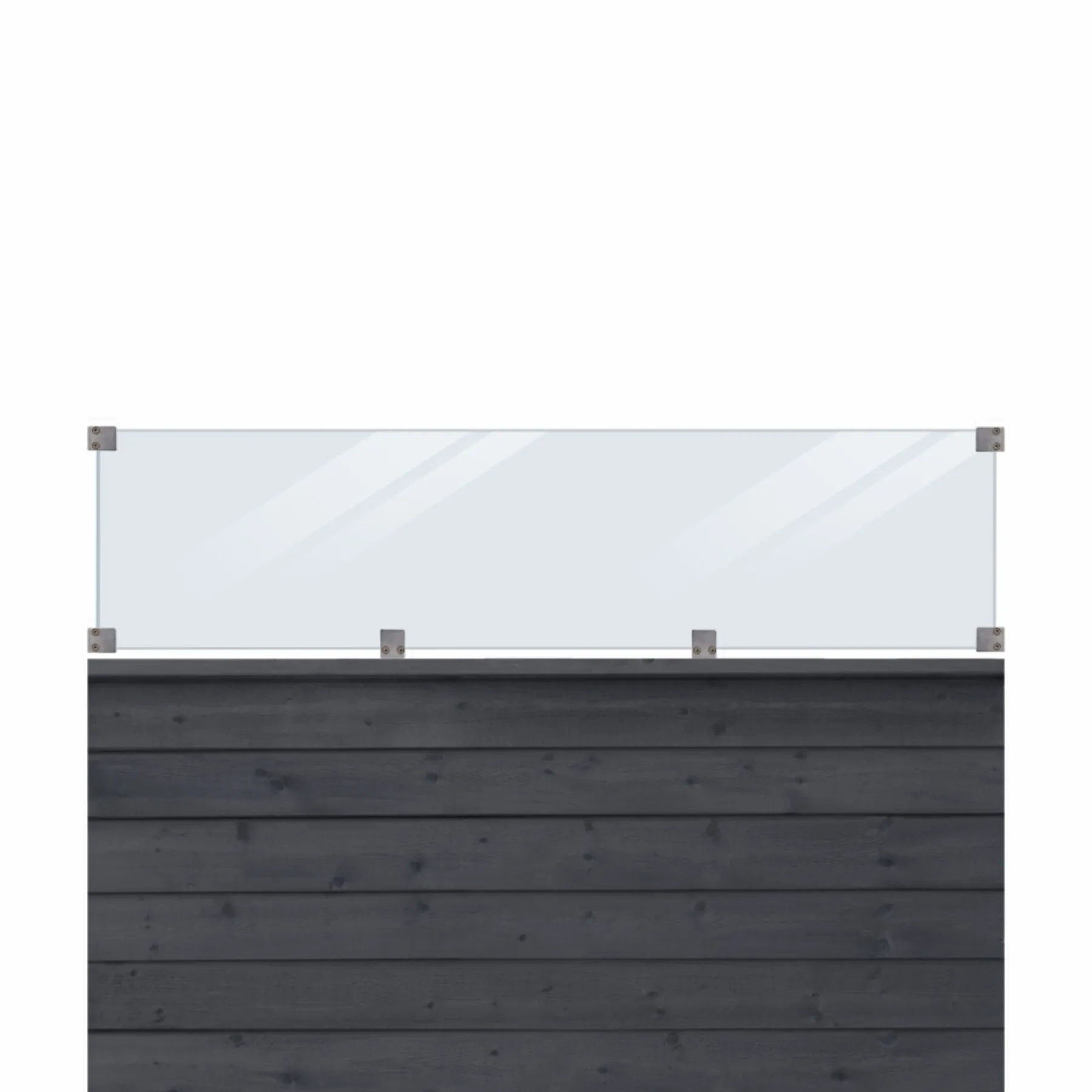 KLINK PROFILHEGN TRYKIMPRÆGNERET OG GRUNDMALET SORT 174 X 125 CM>Plus New