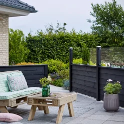 KLINK PROFILHEGN TRYKIMPRÆGNERET OG GRUNDMALET SORT 174 X 125 CM>Plus New