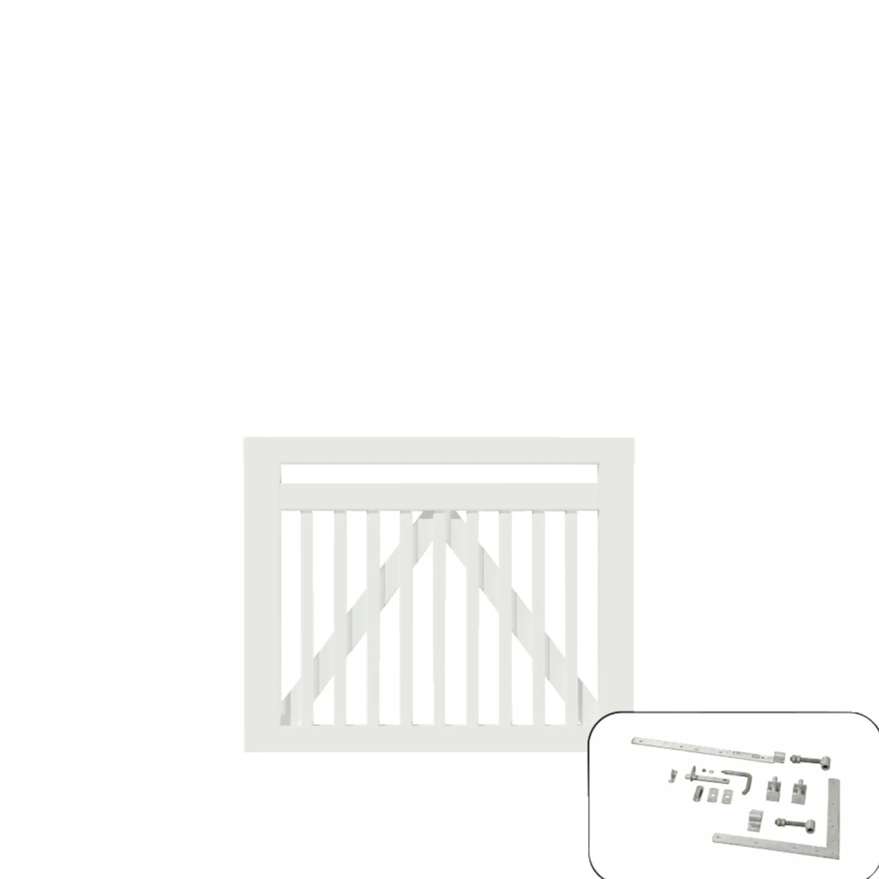 LINEA LÅGE FUNGICIDBEHANDLET OG GRUNDMALET 2 GANGE HVID 100 X 80 CM>Plus Outlet