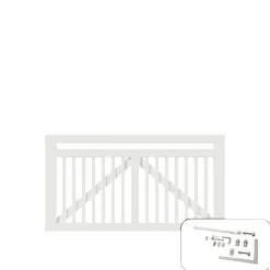 LINEA LÅGE FUNGICIDBEHANDLET OG GRUNDMALET 2 GANGE HVID 150 X 80 CM>Plus Online