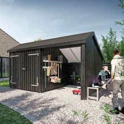 2-MODULER M/DOBBELTDØR STANDARD MULTIHAVEHUS 10,5 M2>Plus Outlet