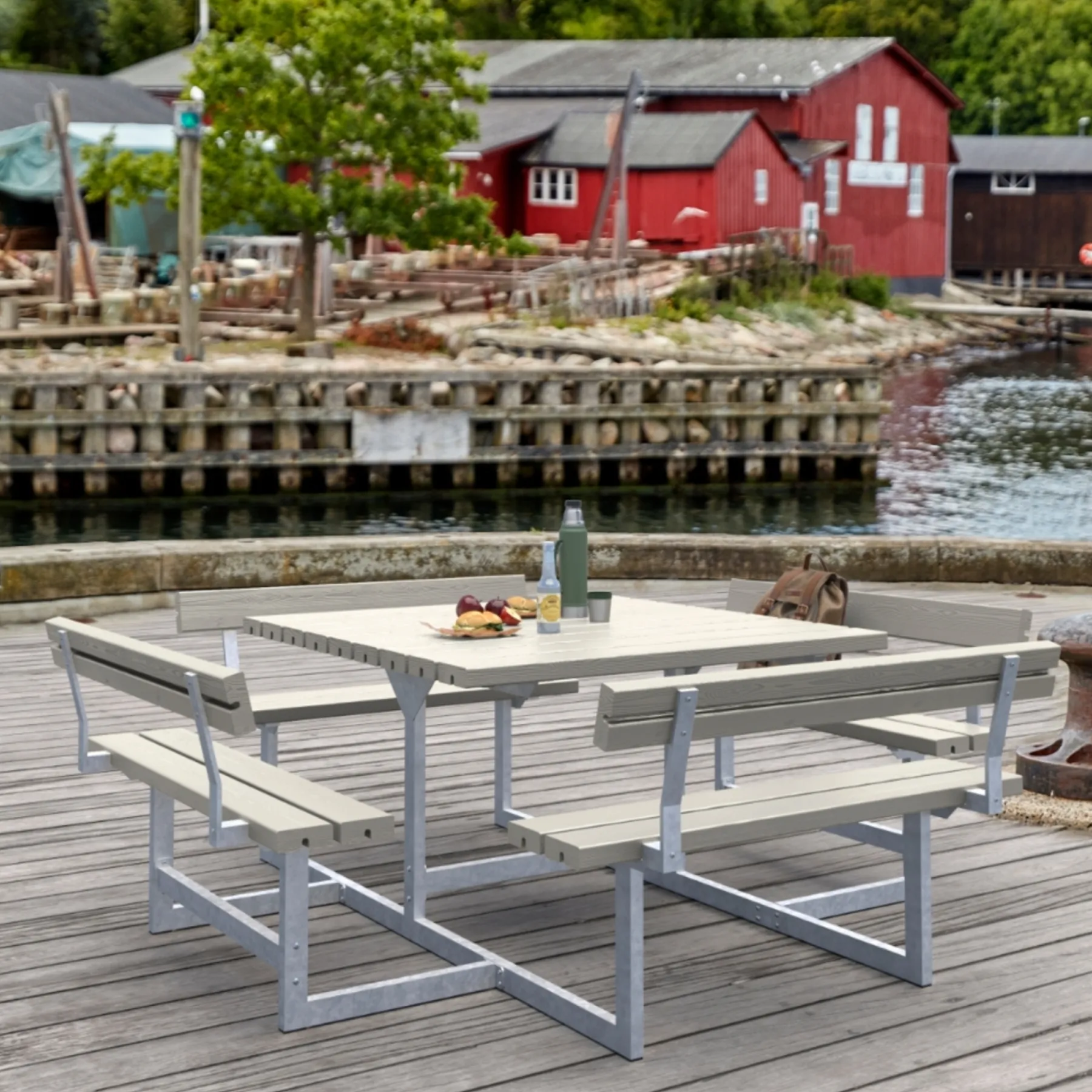 Bord- & Bænkesæt ^ Plus PICNIC BORDBÆNKESÆT GRÅBRUN