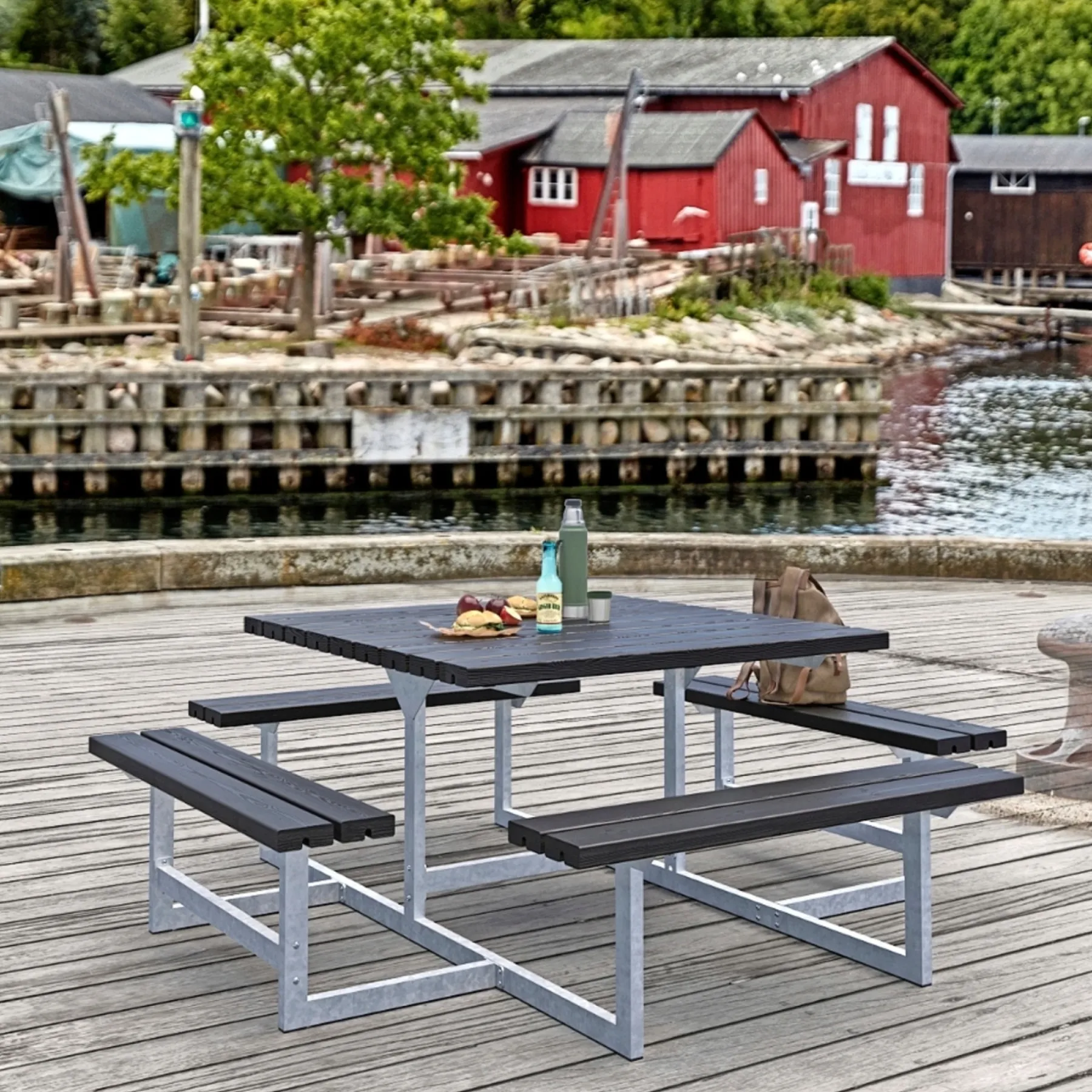 Bord- & Bænkesæt ^ Plus PICNIC BORDBÆNKESÆT SORT