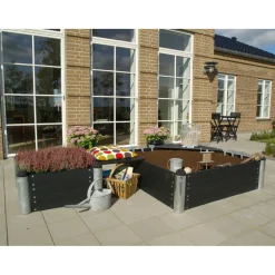 PIPE BLOMSTERKASSE SORT 36 X 80 X 80 CM>Plus Outlet