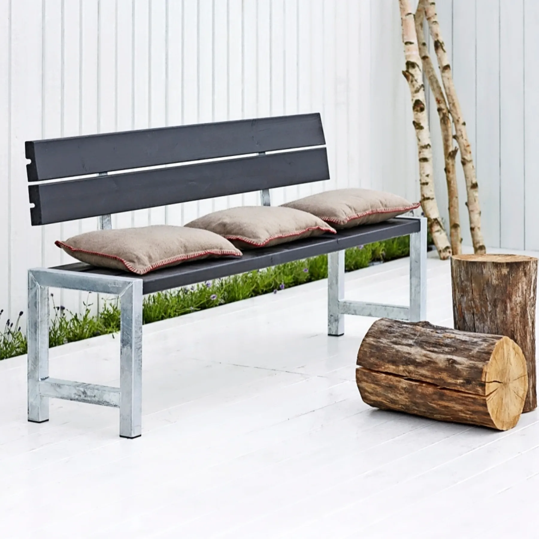 PLANKEBÆNK SORT 176 CM>Plus Online