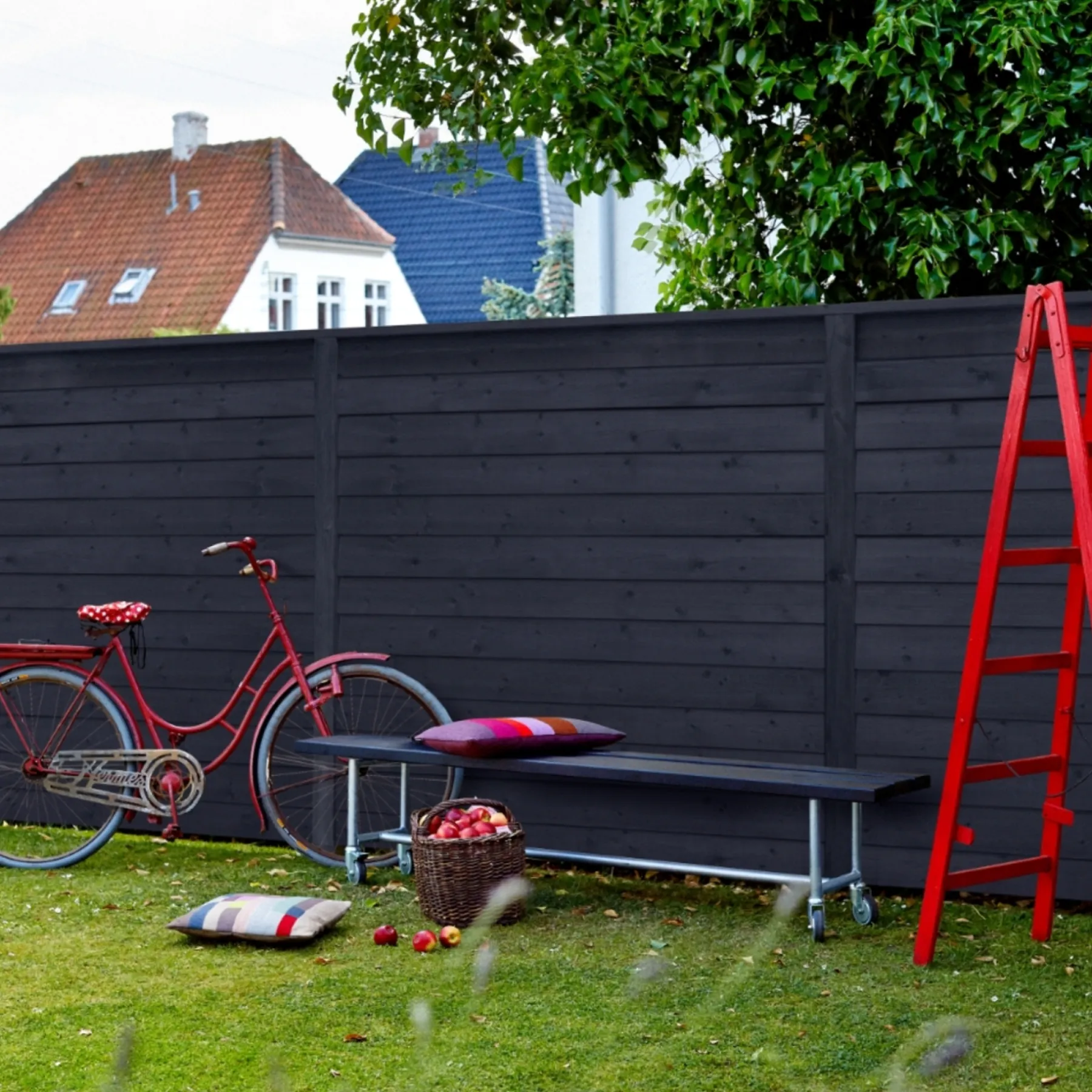 PROFILHEGN TRYKIMPRÆGNERET OG GRUNDMALET SORT 174 X 166 CM>Plus Outlet