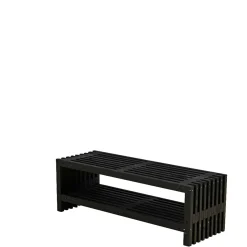 RUSTIK TRALLEBÆNK SORT 138 CM>Plus Online