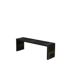 Havebænke ^ Plus RUSTIK TRALLEBÆNK SORT 138 CM