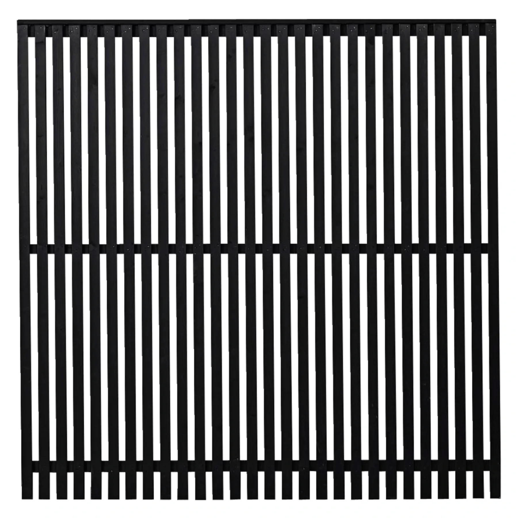 SENDAI TRÆHEGN FUNGICIDBEHANDLET OG GRUNDMALET SORT 180 X 180 CM>Plus