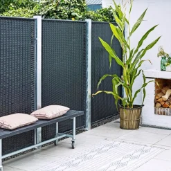 STÅLSTOLPE VARMGALVANISERET STÅL 8 X 8 X 268 CM>Plus Outlet
