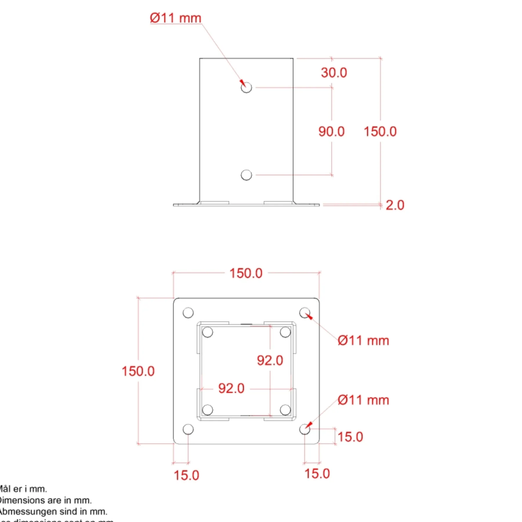STOLPEFOD 15 X 15 X 15 CM>Plus Discount