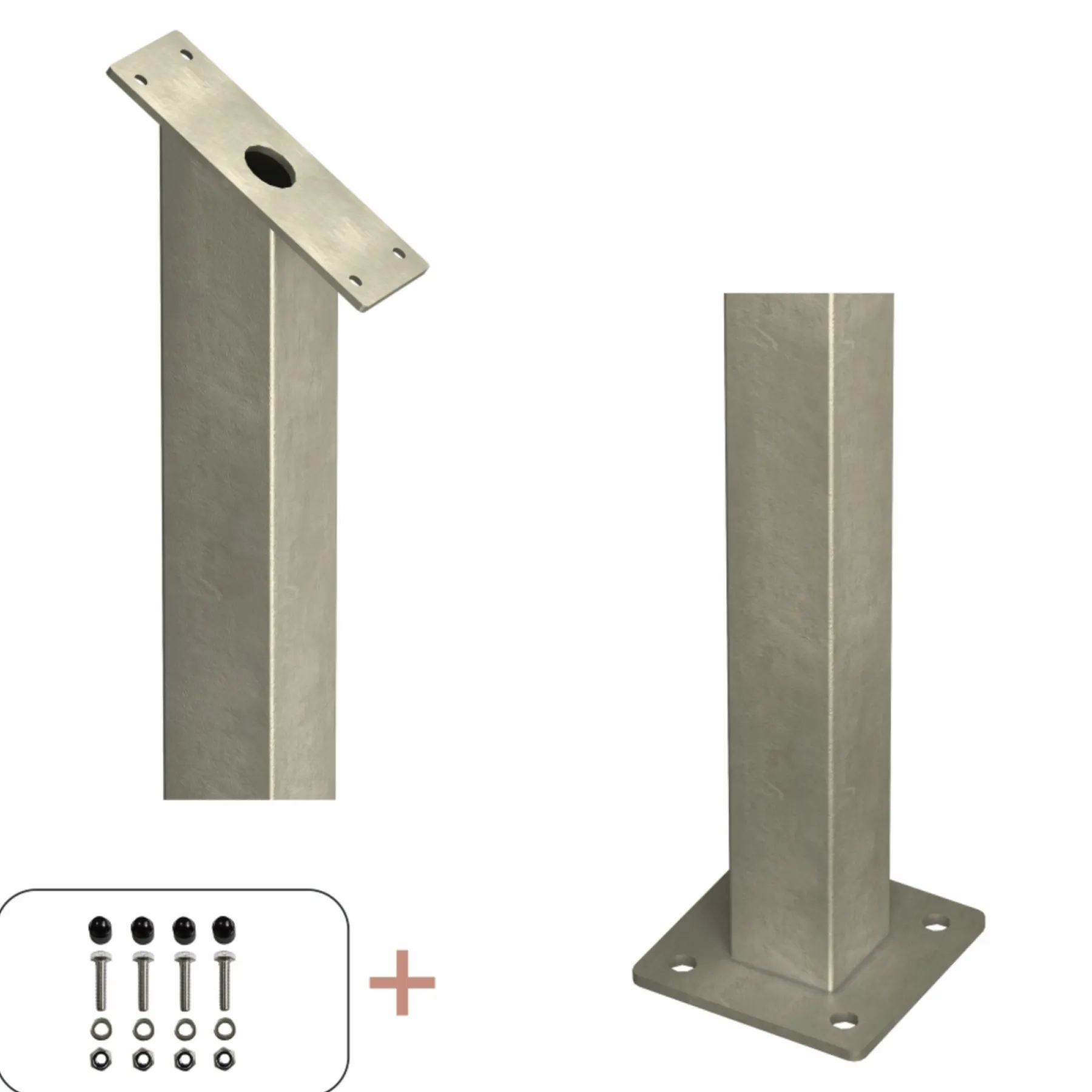 STOLPE VARMGALVANISERET STÅL 4.50 X 4.50 X 87.10 CM>Plus Sale